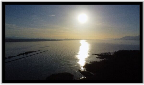 Lumière d’hiver sur La Tène