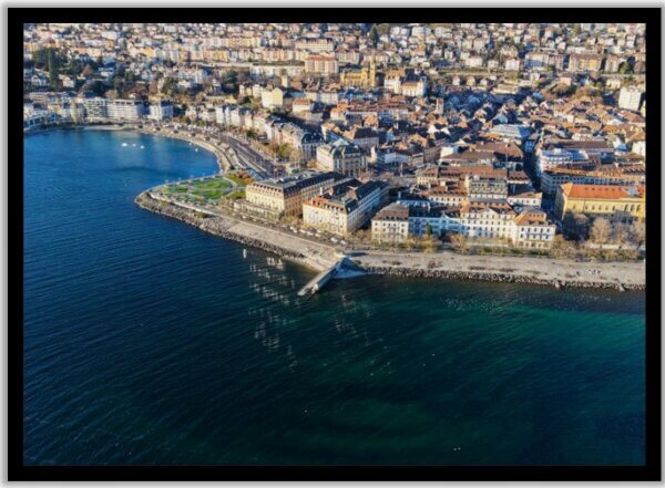 Passerelle d’hiver sur Neuchâtel